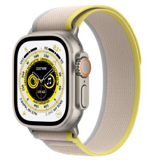 Смарт-часы Apple Watch Ultra GPS + Cellular 49mm Titanium Case with Yellow/Beige Trail Loop - S/M
