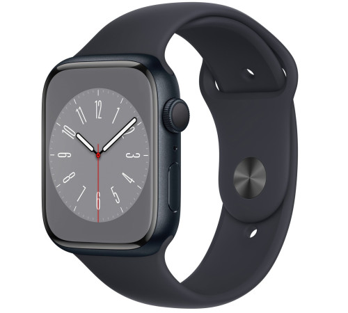 Смарт-часы Apple Watch Series 8 GPS 45mm Midnight Aluminium Case with Midnight Sport Band