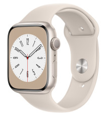 Смарт-часы Apple Watch Series 8 GPS 45mm Starlight Aluminium Case with Starlight Sport Band