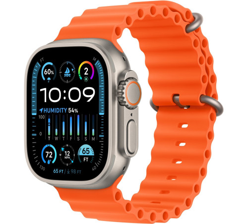 Смарт-часы Apple Watch Ultra 2 GPS + Cellular, 49mm Titanium Case with Orange Ocean Band