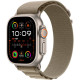Смарт-часы Apple Watch Ultra 2 GPS + Cellular, 49mm Titanium Case with Olive Alpine Loop - Medium