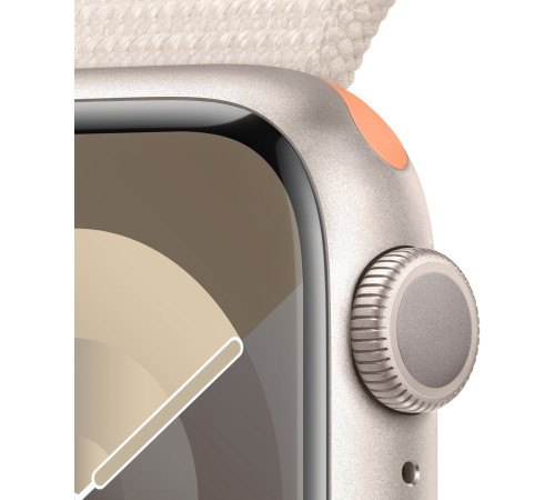 Смарт-часы Apple Watch Series 9 GPS 41mm Starlight Aluminium Case with Starlight Sport Loop