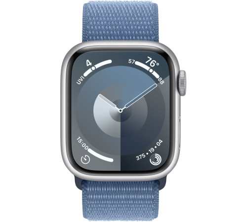 Смарт-часы Apple Watch Series 9 GPS 41mm Silver Aluminium Case with Winter Blue Sport Loop