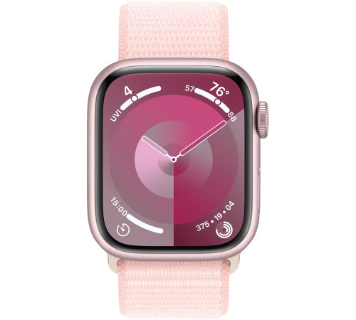 Смарт-часы Apple Watch Series 9 GPS 41mm Pink Aluminium Case with Light Pink Sport Loop