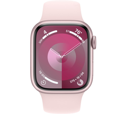 Смарт-часы Apple Watch Series 9 GPS 41mm Pink Aluminium Case with Light Pink Sport Band - S/M