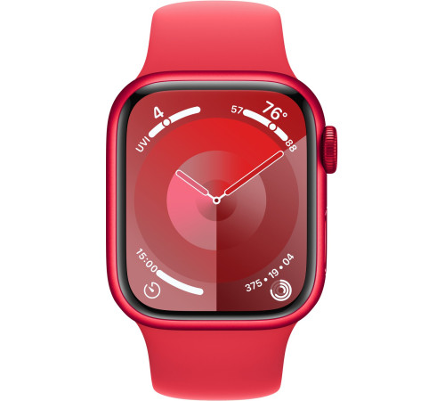 Смарт-часы Apple Watch Series 9 GPS 41mm (PRODUCT)RED Aluminium Case with (PRODUCT)RED Sport Band - S/M