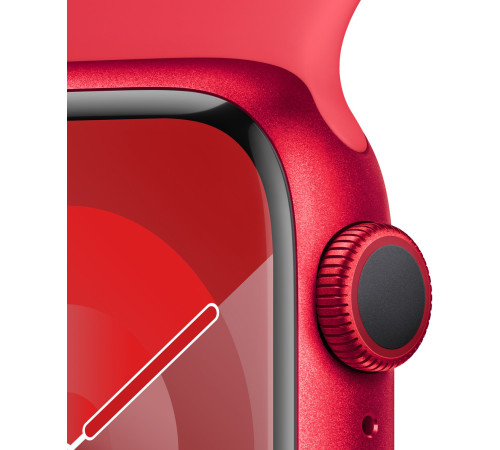 Смарт-часы Apple Watch Series 9 GPS 41mm (PRODUCT)RED Aluminium Case with (PRODUCT)RED Sport Band - S/M
