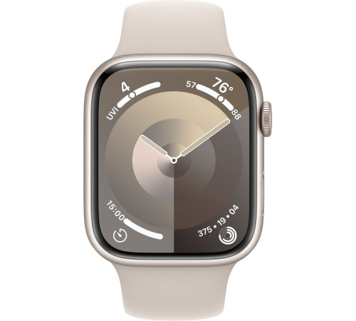 Смарт-часы Apple Watch Series 9 GPS 45mm Starlight Aluminium Case with Starlight Sport Band - M/L