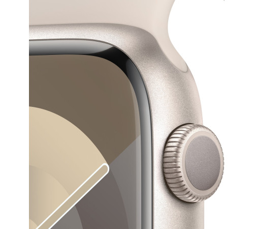 Смарт-часы Apple Watch Series 9 GPS 45mm Starlight Aluminium Case with Starlight Sport Band - M/L