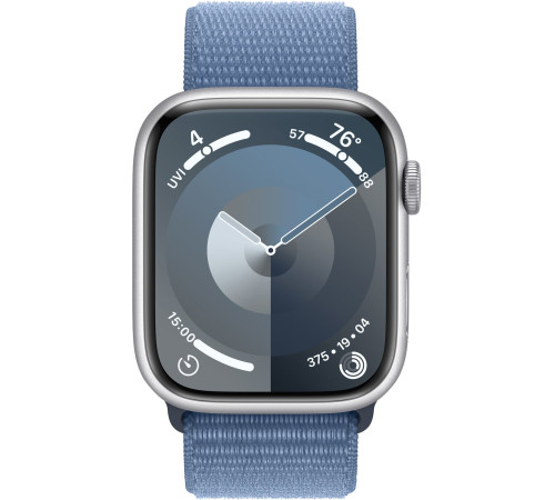 Смарт-часы Apple Watch Series 9 GPS 45mm Silver Aluminium Case with Winter Blue Sport Loop