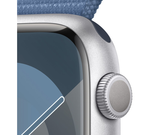 Смарт-часы Apple Watch Series 9 GPS 45mm Silver Aluminium Case with Winter Blue Sport Loop