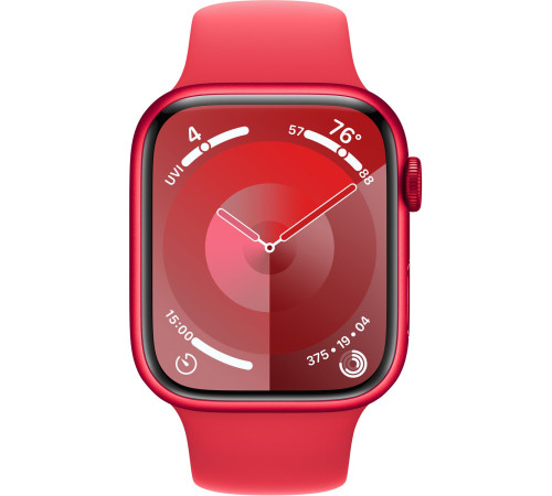 Смарт-часы Apple Watch Series 9 GPS 45mm (PRODUCT)RED Aluminium Case with (PRODUCT)RED Sport Band - S/M