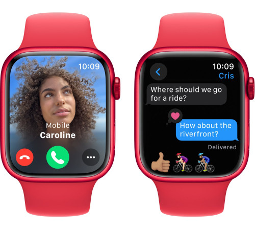 Смарт-часы Apple Watch Series 9 GPS 45mm (PRODUCT)RED Aluminium Case with (PRODUCT)RED Sport Band - M/L