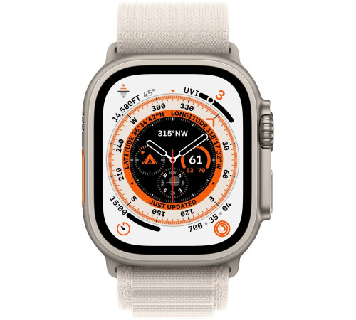 Смарт-часы Apple Watch Ultra GPS + Cellular 49mm Titanium Case with Starlight Alpine Loop Small