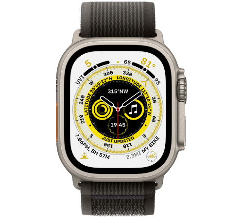 Смарт-часы Apple Watch Ultra GPS + Cellular 49mm Titanium Case with Black/Gray Trail Loop - S/M