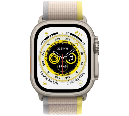 Смарт-часы Apple Watch Ultra GPS + Cellular 49mm Titanium Case with Yellow/Beige Trail Loop - S/M