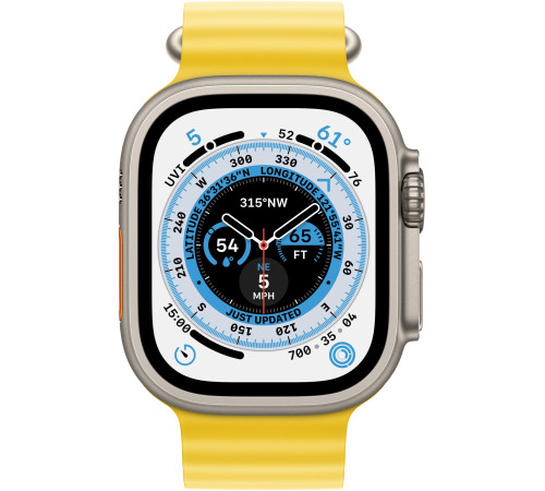 Смарт-часы Apple Watch Ultra GPS + Cellular 49mm Titanium Case with Yellow Ocean Band