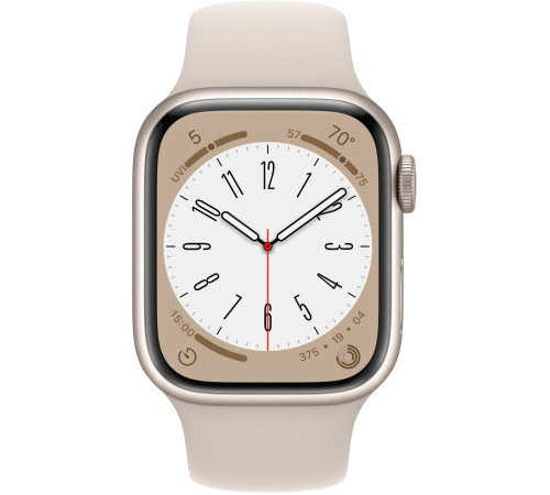 Смарт-часы Apple Watch Series 8 GPS 41mm Starlight Aluminium Case with Starlight Sport Band