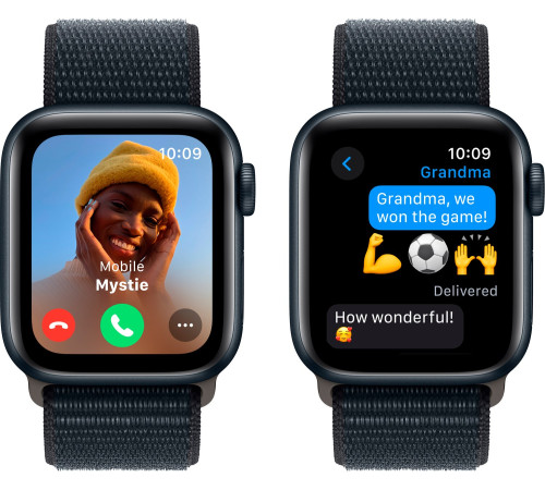 Смарт-часы Apple Watch SE GPS 40mm Midnight Aluminium Case with Midnight Sport Loop