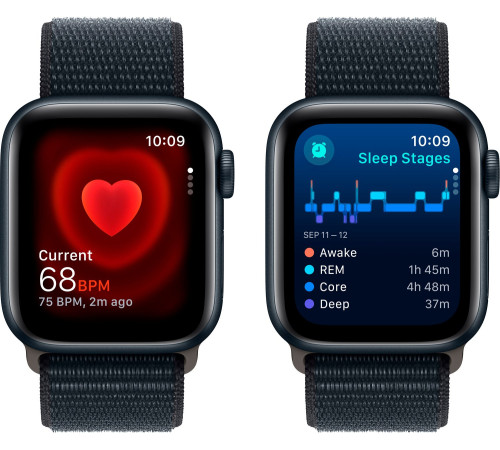 Смарт-часы Apple Watch SE GPS 40mm Midnight Aluminium Case with Midnight Sport Loop