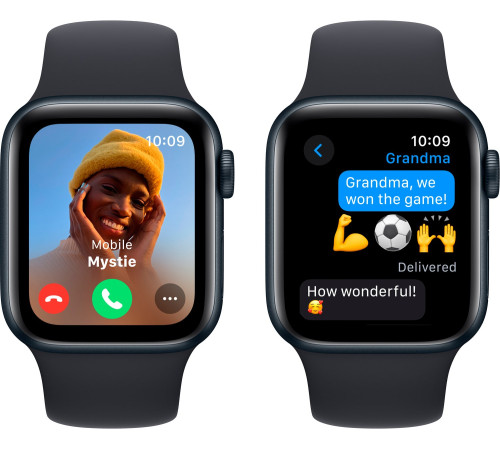 Смарт-часы Apple Watch SE GPS 40mm Midnight Aluminium Case with Midnight Sport Band - M/L