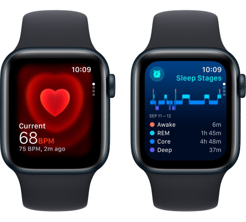 Смарт-часы Apple Watch SE GPS 40mm Midnight Aluminium Case with Midnight Sport Band - M/L