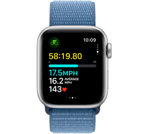 Смарт-часы Apple Watch SE GPS 40mm Silver Aluminium Case with Winter Blue Sport Loop