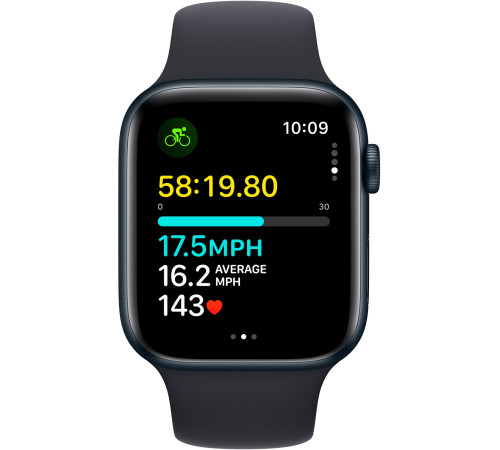 Смарт-часы Apple Watch SE GPS 44mm Midnight Aluminium Case with Midnight Sport Band - M/L