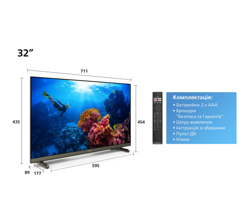Телевізор Philips 32PHS6808/12
