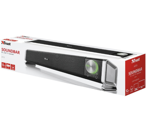 Саундбар TRUST Asto for PC & TV Black (21046_TRUST)