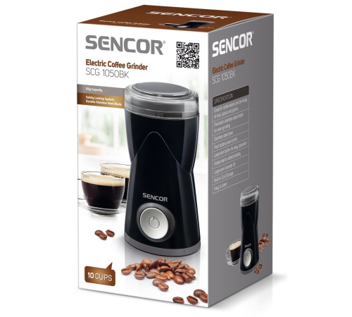 Кавомолка електрична Sencor SCG 1050BK