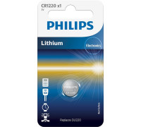 Батарейка Philips CR-1220 bat(3B) Lithium 1шт (CR1220/00B)
