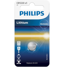 Батарейка Philips CR-1220 bat(3B) Lithium 1шт (CR1220/00B)