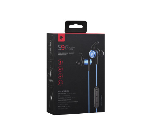 Навушники 2E S9 WiSport Wireless In Ear Waterproof Mic Blue