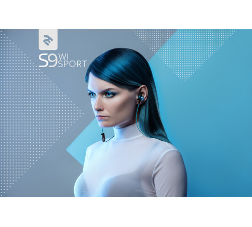 Навушники 2E S9 WiSport Wireless In Ear Waterproof Mic Blue