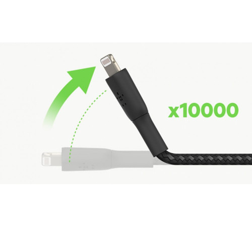 Кабель Belkin USB-A - Lightning, BRAIDED, 2m Black