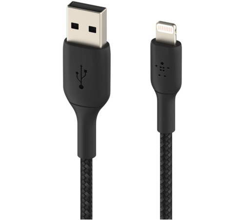 Кабель Belkin USB-A - Lightning, BRAIDED, 2m Black