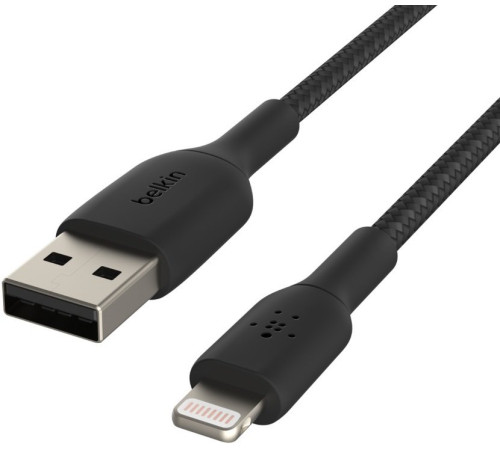 Кабель Belkin USB-A - Lightning, BRAIDED, 2m Black