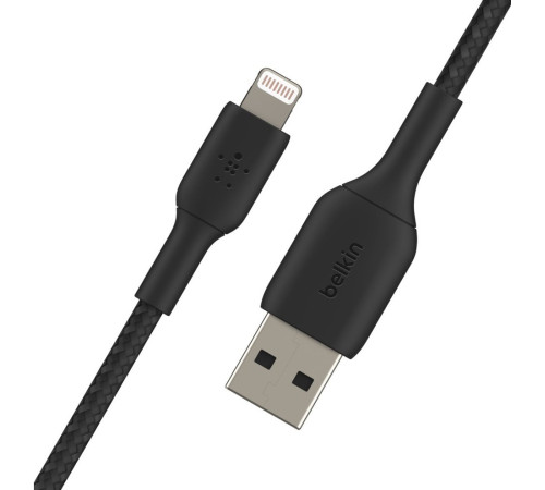 Кабель Belkin USB-A - Lightning, BRAIDED, 2m Black