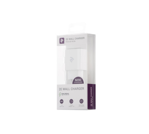 Мережевий ЗП 2Е USB-C Wall Charger PD3.0 20W White