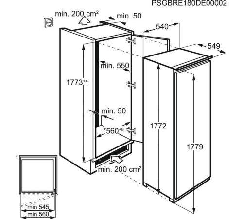 Вбудована морозильна камера Electrolux LUN7NE18S