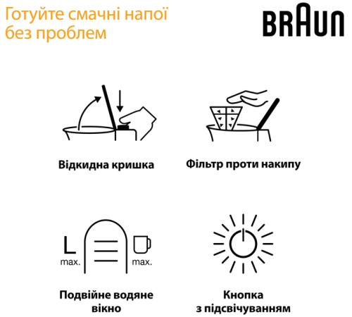 Электрочайник Braun WK 1500 BK