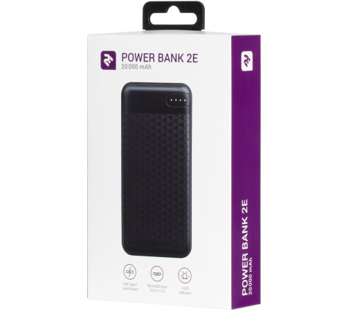 Портативний акумулятор 2Е 20000mAh (2E-PB2004-BLACK)