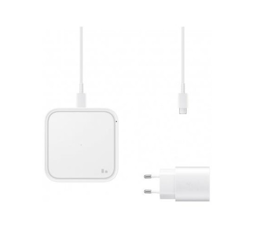 Бездротовий зарядний пристрій Samsung 15W Wireless Charger Pad (with TA) White