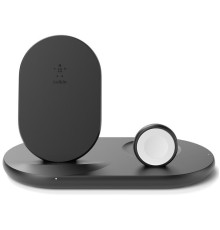 Бездротовий ЗП Belkin 3-in-1 Wireless Pad/Stand/Apple Watch Black