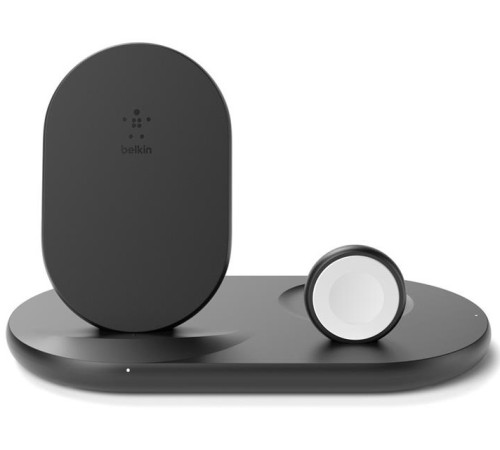 Бездротовий ЗП Belkin 3-in-1 Wireless Pad/Stand/Apple Watch Black