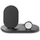 Бездротовий ЗП Belkin 3-in-1 Wireless Pad/Stand/Apple Watch Black
