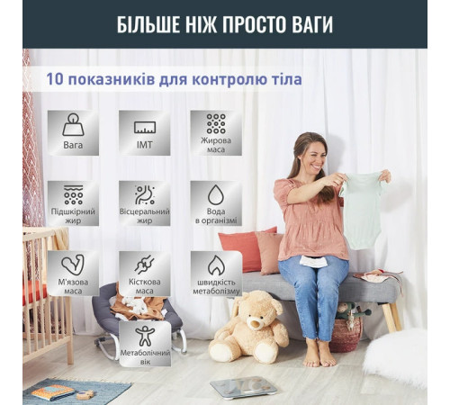 Ваги підлогові електронні Tefal Goodvibes Life BM9600S1