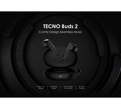 Навушники TECNO Buds 2 Black