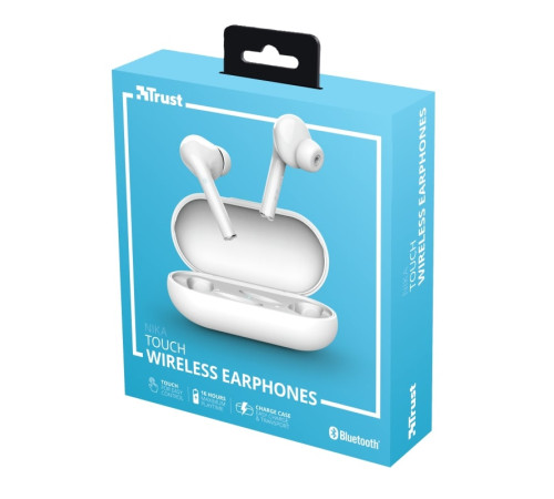 Навушники Trust Nika Touch True Wireless Mic White